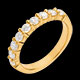 Juwelieren trauring semi pave gelbgold krappenfassung 075 kar