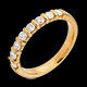 Gold Schmucke trauring semi pave gelbgold krappenfassung 05 kara