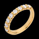 Geschenke Frauen trauring semi pave gelbgold krappenfassung 075 kar