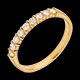 Geschenk trauring semi pave gelbgold krappenfassung 03 kara