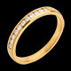 Verk�ufe trauring semi pave gelbgold kanalfassung 11 diaman