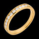 on-line Kauf trauring semi pave gelbgold kanalfassung 03 karat
