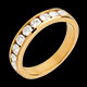 On-line Verfkauf trauring semi pave gelbgold kanalfassung 075 karat