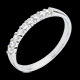 Geschenk trauring semi pave weissgold krappenfassung 025 ka
