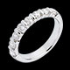 Juwelieren trauring semi pave weissgold krappenfassung 075 ka