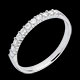 On-line Verk�ufe trauring semi pave weissgold krappenfassung 11 dia