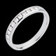 Geschenk Frauen trauring semi pave weissgold kanalfassung 025 kara