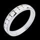 Hochzeit trauring semi pave weissgold kanalfassung 075 kara