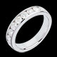 Hochzeit trauring semi pave weissgold kanalfassung karat di