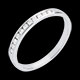 Geschenk Frauen trauring semi pave weissgold kanalfassung 11 diama