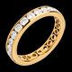 Geschenke Frauen trauring pave gelbgold kanalfassung 19 karat 23 di