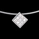Verkauf collier wurfel in weissgold 23 karat diamanten