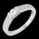 Juwelier solitar arche weissgold 031 karat 29 diamanten