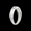 Juwelieren Diamant Ring doppelrangig mit zentriertem Diamanten