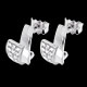 Geschenk Frauen ohrringe tropique weissgold 24 diamanten