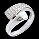 Schmuck ring tropique weissgold 026 karat 34 diamanten