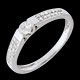 Juwelier solitar arche weissgold 025 karat 29 diamanten