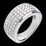 Kauf Ring Pl�iade in Weissgold - 1.01 Karat - 56 Diamanten