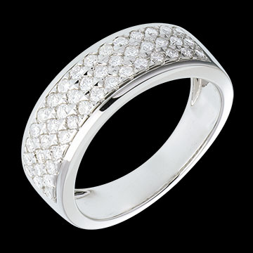 on-line kaufen Ring Pl�iade in Weissgold - 0.63 Karat - 45 Diamanten