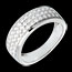 Geschenke Frauen Ring Pl�iade in Weissgold - 0.63 Karat - 45 Diamanten