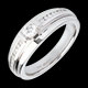 Geschenk Frauen solitar empire pave weissgold 033 karat
