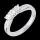 on-line Kauf bague trilogie pave weissgold 05 karat