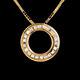 On-line Verfkauf collier pendel gelbgold 22 diamanten