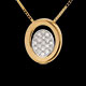 Frau collier alcove in gelbgold 19 diamanten