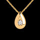 Geschenk Frau collier phiole gelbgold