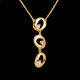 Schmuck collier pampilles gelbgold diamanten