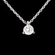 Gold Schmucke collier solitar weissgold 026 karat