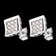 Gold Schmucke ohrstecker carre weissgold 027 karat 18 diamanten