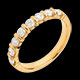 Gold Schmucke trauring semi pave gelbgold krappenfassung 065 kar