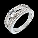 Geschenke solitar empire pave in weissgold doppelrangig 36