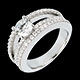 Juwelier solitar empire pave in weissgold doppelrangig 74 k