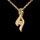 Verk�ufe anhanger infini gelbgold