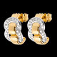 Kauf ohrringe fermoir gelbgold 023 karat 38 diamanten