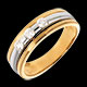 Gold Schmucke trilogie eklipse weiss und gelbgold 024 karat diam