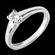 Gold Schmucke klassischer solitar weissgold 025 karat