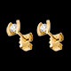 Gold Schmuck ohrstecker caldera gelbgold 021 karat