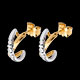 Juwelier verschlungene trilogie weiss und gelbgold diamante