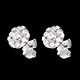 kaufen ohrstecker diamantrose in weissgold karat diamante