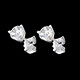 Gold Schmucke diamantohrstecker in weissgold krappen karat