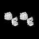 Gold Schmuck diamantohrstecker in weissgold krappen karat