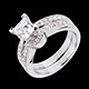 Geschenke Frauen solitar renaissance in weissgold karat 34 diamante