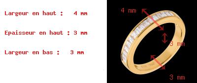 On-line Verk�ufe Trauring semi pav� in Gelbgold - 0.5 Karat