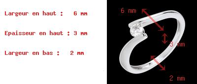 Frau Solit�r apostrophe in Weissgold 