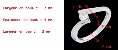 Geschenk Solit�ring Apostrophe in Weissgold  - 0.26 Karat