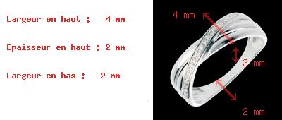 kaufen Ring Volute in Weissgold - 4 Diamanten