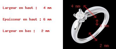 Gold Schmuck Zarter Solit�r in Weissgold - 0.3 Karat